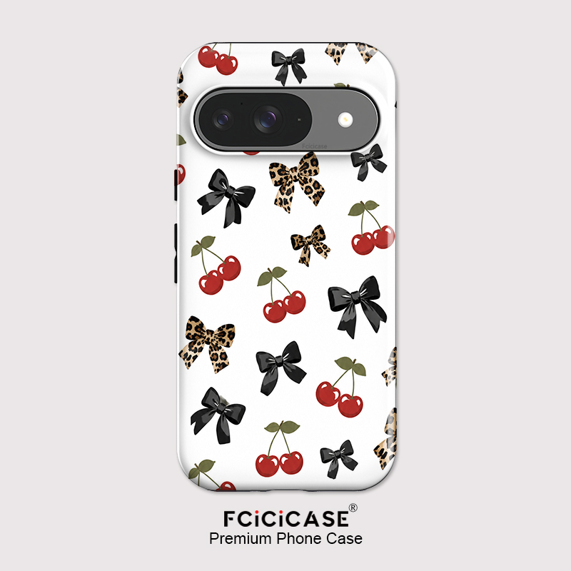 Google Pixel 9 - Fcicicase Bow Knots Cherry Phone Case