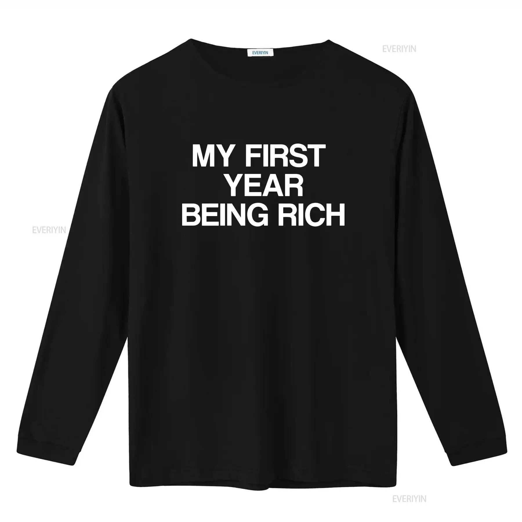 First Year Being Rich T Shirt  - Luxury Lifestyle Of Celebrities ulasan dan harga