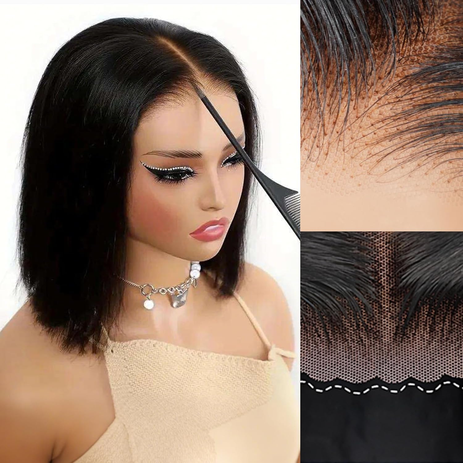 Smilegirl 5x5 HD Lace Short Bo - Luxury Lifestyle Hair ulasan dan harga